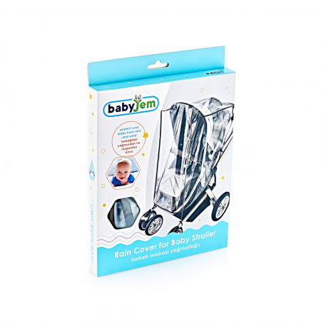 Carucioare & Accesorii - Husa de ploaie universala cu fereastra si banda reflectorizanta BabyJem