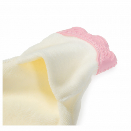 Jucarie atasament cu manusa dentitie BabyJem (Culoare: Roz) [5]