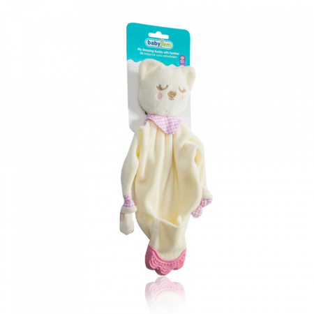 Jucarie atasament cu manusa dentitie BabyJem (Culoare: Roz) [1]