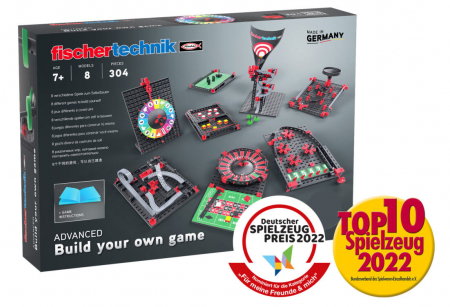 Jocuri de construit - Kit STEM Construieste si joaca 8 jocuri, Fischertechnik