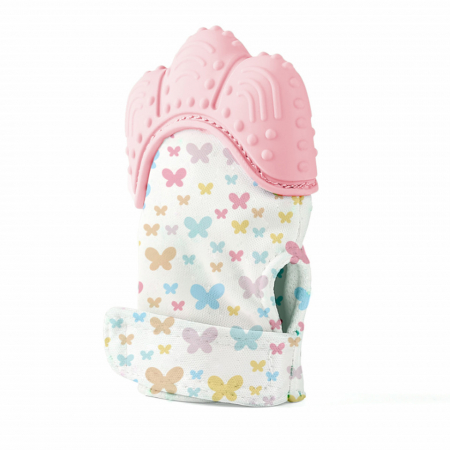 Manusa bebelusi pentru dentitie Butterfly BabyJem (Culoare: Bleu) [5]