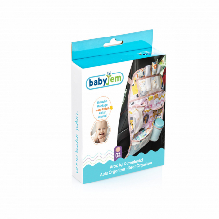 Organizator BabyJem pentru scaun auto Jungle (Culoare: Roz) [4]
