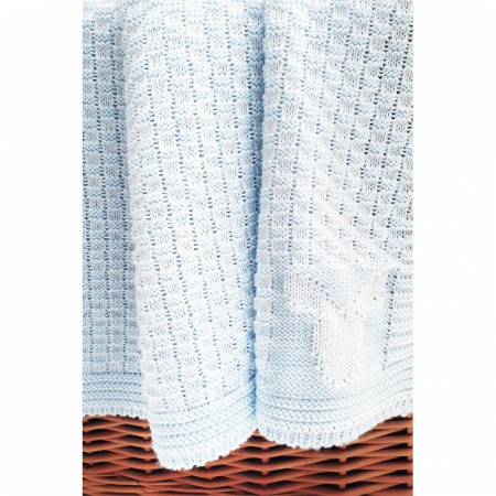 Paturici - Paturica bumbac organic Eden Sky blue Wallaboo