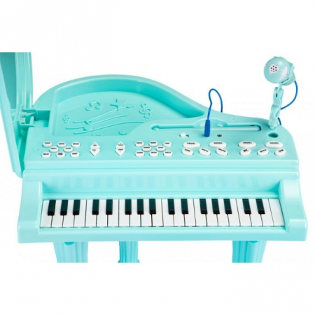 Pian cu microfon Ecotoys HC490481 - Turcoaz [3]