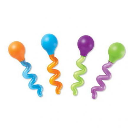 Montessori - Pipete uriase multicolore - set de 4
