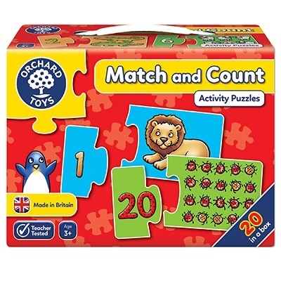 Jucarii Copii & Bebe - Puzzle Potriveste si numara de la 1 la 20 MATCH AND COUNT