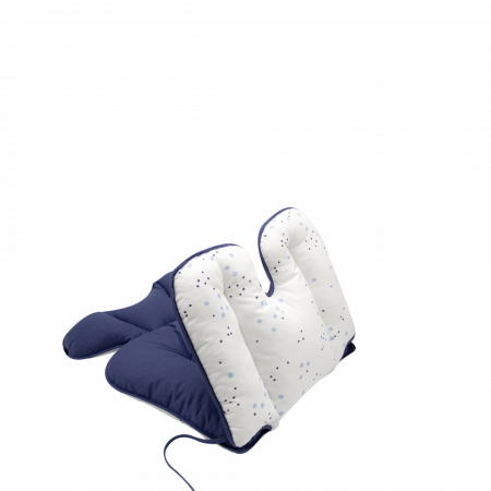 Saltea cu doua fete pentru carucior si scaun de masa Dots BabyJem (Culoare: Roz) [3]