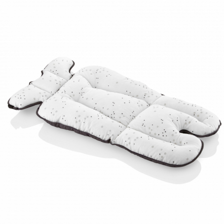 Saltea cu doua fete pentru carucior si scaun de masa Dots BabyJem (Culoare: Roz) [7]