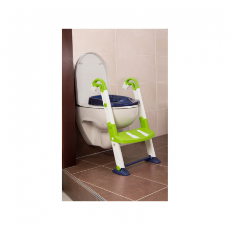 Ingrijire si igiena copii & bebelusi - Scara cu reductor WC si olita White Perl blue Kidskit Rotho-babydesign