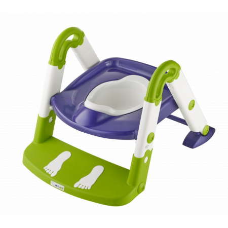 Scara cu reductor WC si olita White Perl blue Kidskit Rotho-babydesign [2]