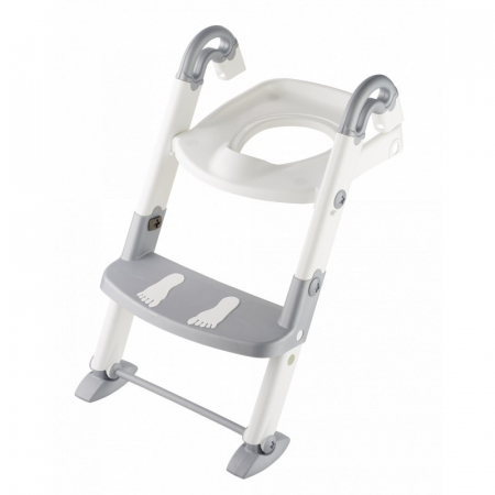 Scara cu reductor WC si olita White silver grey Kidskit rotho-babydesign [1]