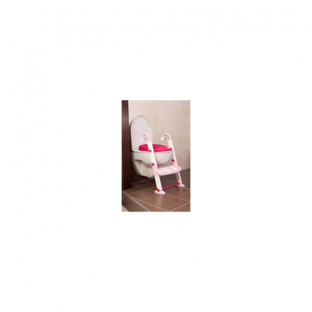 Ingrijire si igiena copii & bebelusi - Scara cu reductor WC si olita White Tender rose Kidskit Rotho-babydesign