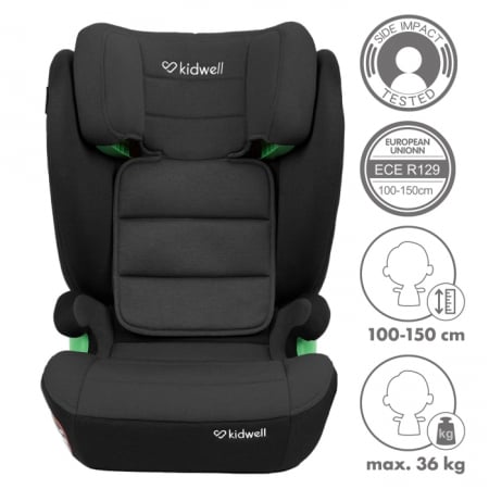 Scaun auto cu Isofix 15-36 Kg Kidwell Weston - Grey Black [5]
