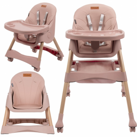 Scaun de masa 2 in 1 Kidwell KARIMI - Roz [1]