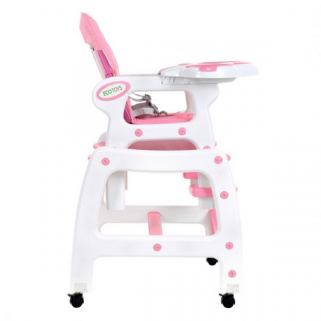 Scaun de masa 3 in 1 Ecotoys HC-223 Roz [2]