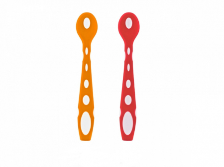 Set 2 lingurite din silicon BabyJem Soft Spoon (Culoare: Mov) [4]