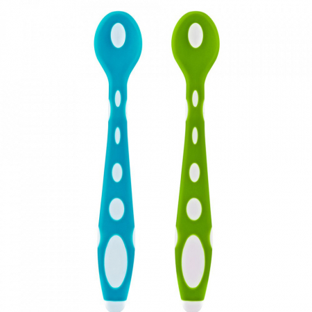 Set 2 lingurite din silicon BabyJem Soft Spoon (Culoare: Mov) [2]