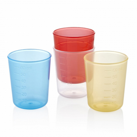 La masa - Set 4 pahare My First Cup Rainbow BabyJem