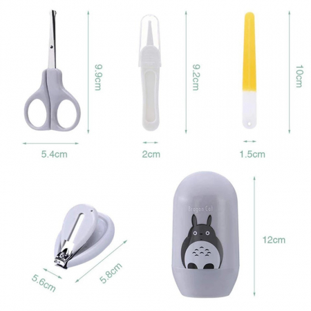 Set 4 piese pentru ingrijirea unghiilor bebelusului Drool (Model: Leu Roz) [10]
