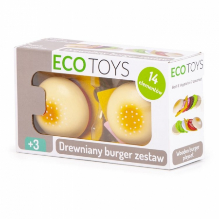 Set de 2 burgeri din lemn Ecotoys 4220 [3]