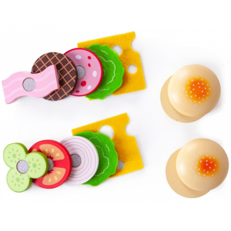 Set de 2 burgeri din lemn Ecotoys 4220 [2]