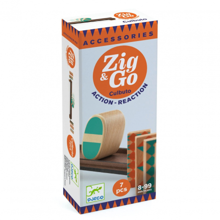 Jocuri de construit - Set de constructie trasee Zig & Go Cultubo 7 piese, Djeco