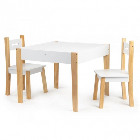 Set de masa cu doua scaune pentru copii Ecotoys OTI43 [8]