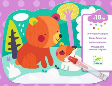 Jucarii pentru bebelusi - Set Djeco pictura cu apa, in padure