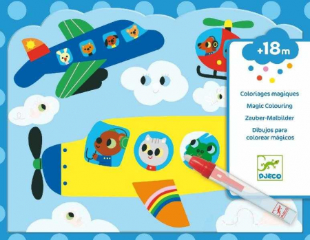 Jucarii pentru bebelusi - Set Djeco pictura cu apa, Zbor