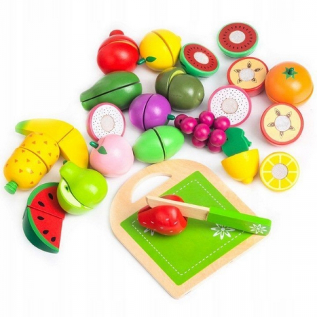 Set fructe din lemn Ecotoys 20 buc [1]