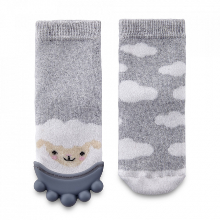 Sosete cu accesoriu dentitie BabyJem Teether Socks (Culoare: Roz) [10]