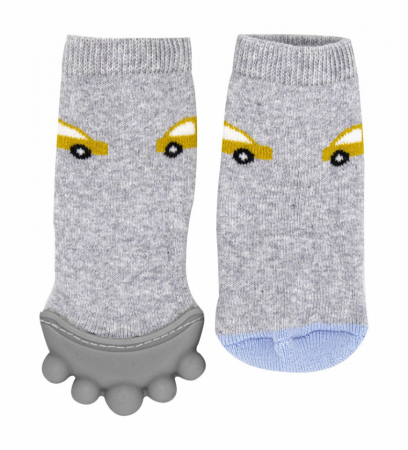 Sosete cu accesoriu dentitie BabyJem Teether Socks (Culoare: Roz) [3]
