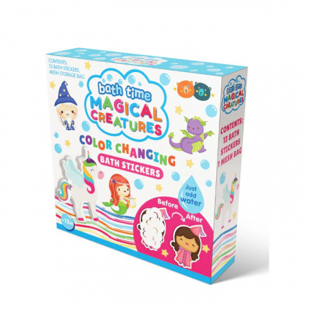 Jucarii educative - Stickere Pentru Baie Care Isi Schimba Culoarea - Creaturi Magice
