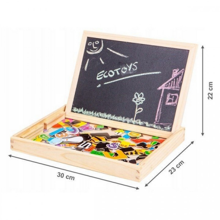 Jucarii educative - Tabla educationala cu magnet Ecotoys