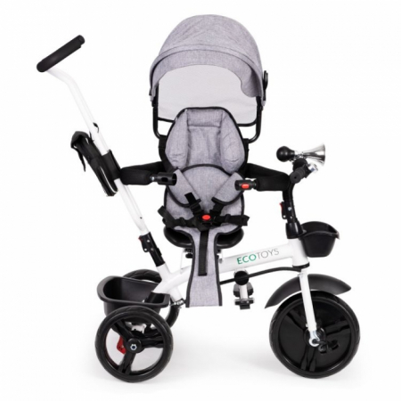 Tricicleta cu sezut reversibil Ecotoys JM-322 - Gri [2]
