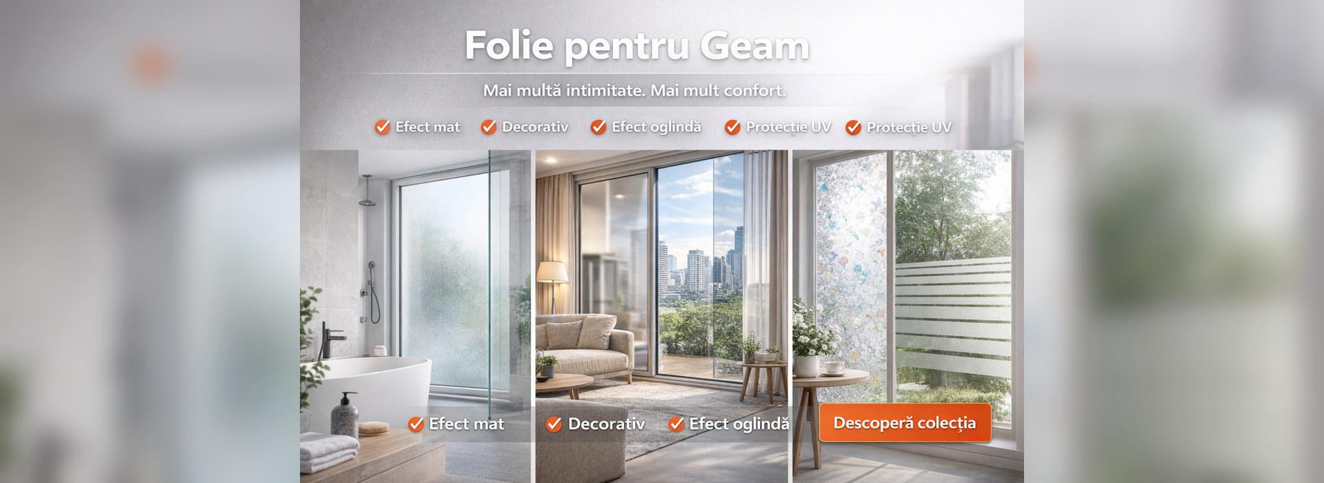 Banner folii intimitate mobil