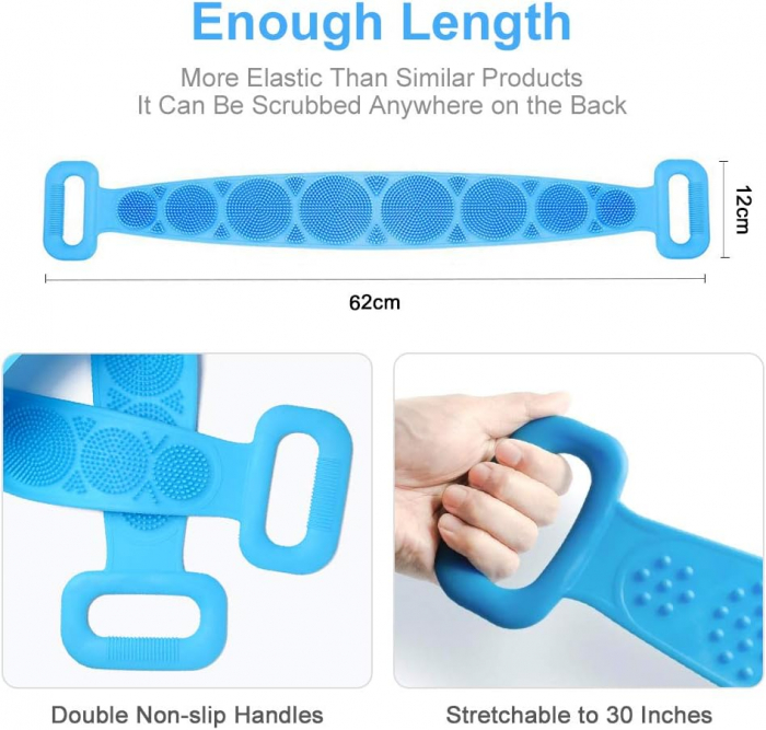 Burete Exfoliant din Silicon pentru Duș – Curățare Profundă Piele [3]