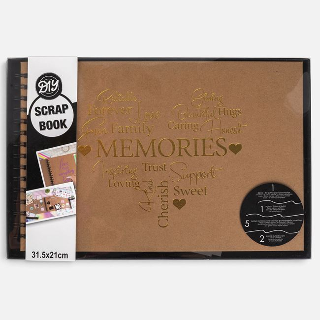 Album Scrapbook Make Memories cu Folie Aurie, 31,5x21 cm [4]
