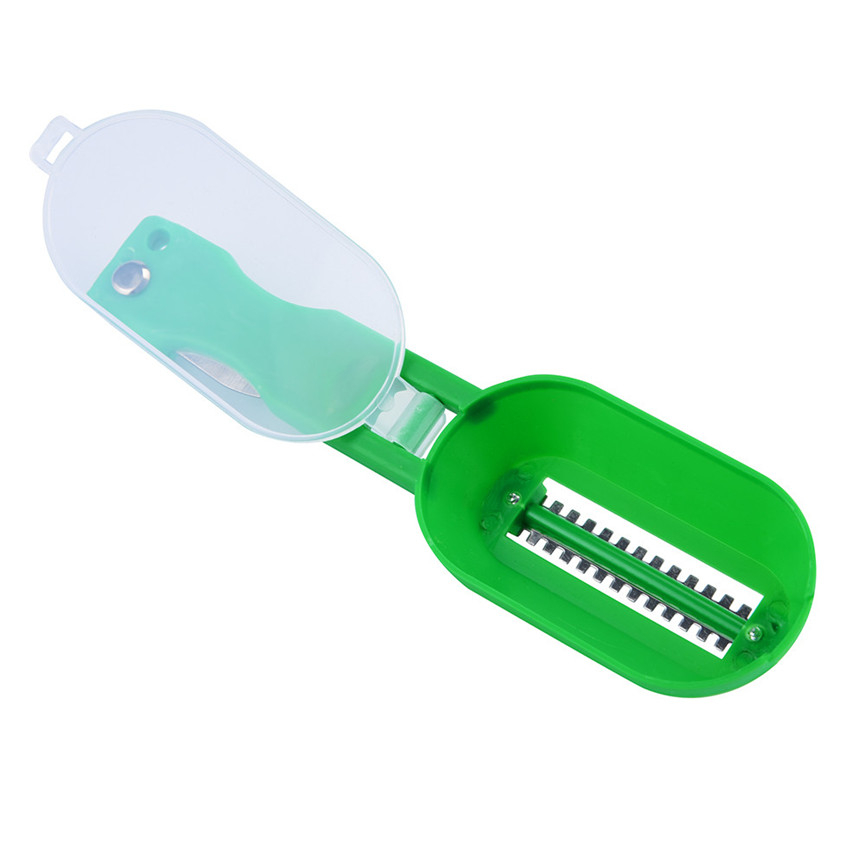 Aparat 2in 1 pentru Indeparat si Curatat Solzii de Peste, Verde, CBD CORAL BEST DEALS Verde [1]