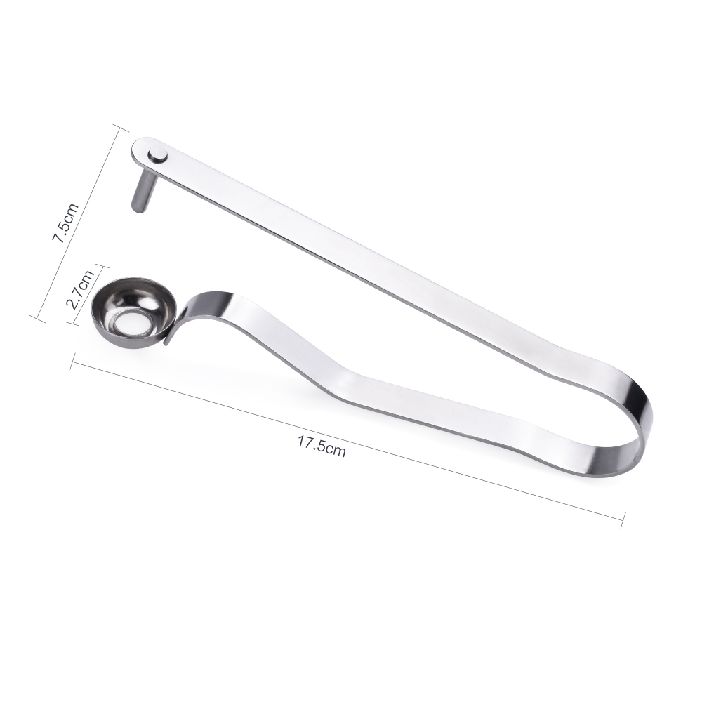 Aparat din Inox Premium pentru Scos Samburi Cirese, Visine, Masline, din Inox, 16 cm, Argintiu, CBD CORAL BEST DEALS Inox [10]