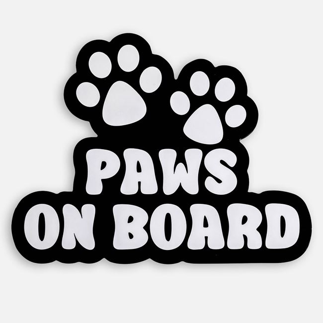 Autocolant Auto „Paws on Board” cu Lăbuțe, 18x14 cm [2]