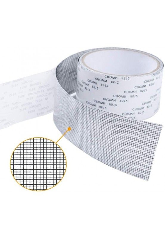 Banda Adeziva din Fibra de Sticla, pentru Reparare Plase de Tantari, Premium, 5 x 180 cm, Negru, CBD CORAL BEST DEALS [2]
