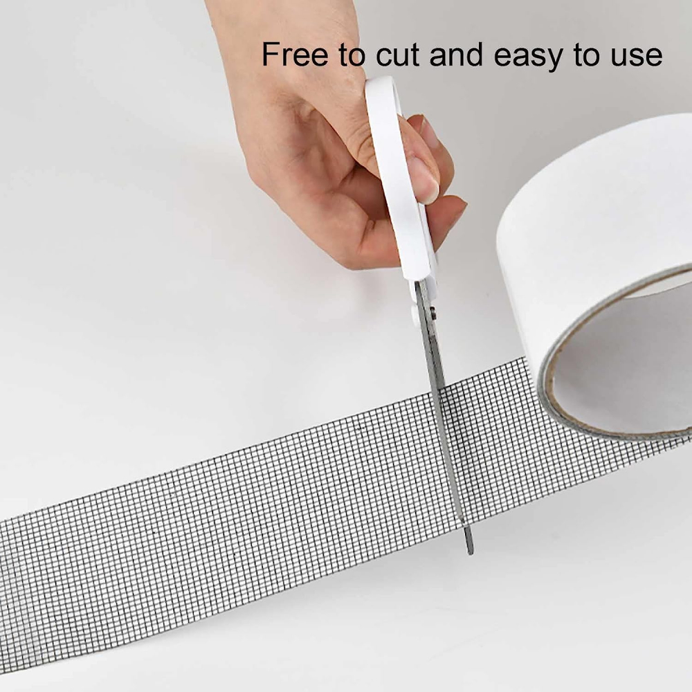 Banda Adeziva din Fibra de Sticla, pentru Reparare Plase de Tantari, Premium, 5 x 180 cm, Negru, CBD CORAL BEST DEALS [7]