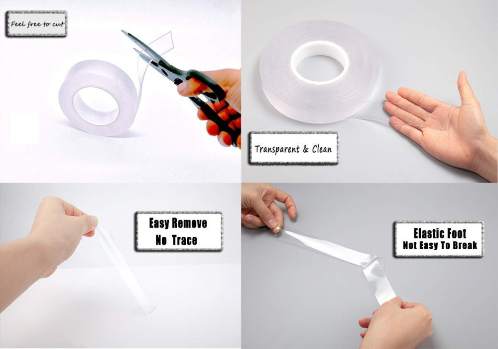 bandă adezivă multifuncțională bandă adezivă premium bandă adezivă 2x500 cm bandă dublu adezivă rezistentă bandă adezivă pentru uz casnic bandă autoadezivă impermeabilă [16]