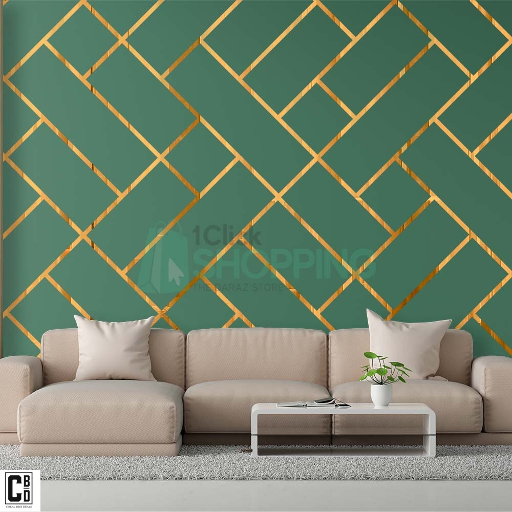 Bandă Gold lucioasă pentru mobilier și decor interior, autoadezivă, 2 cm x 5 m [10]