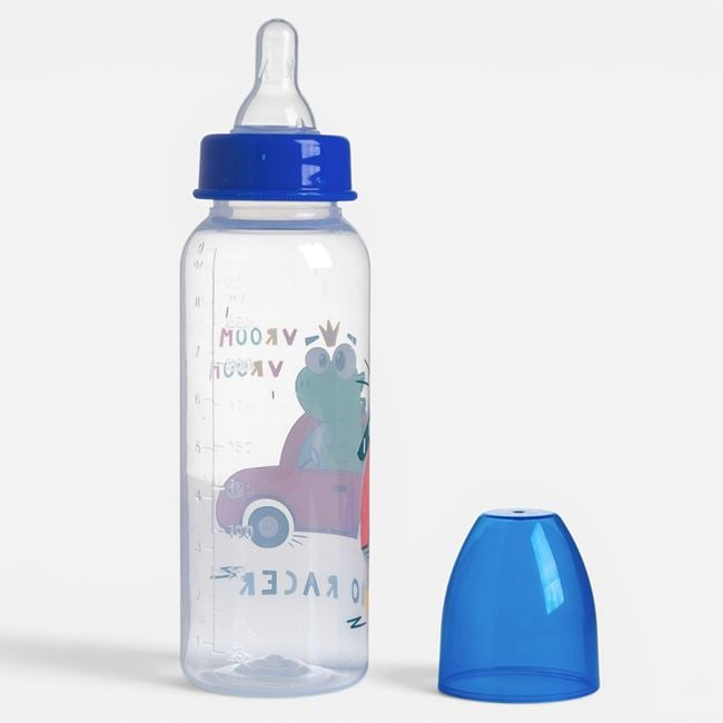 Biberon din Plastic cu Tetina din Silicon & Model Dinozaur 250ml 0M+ [3]