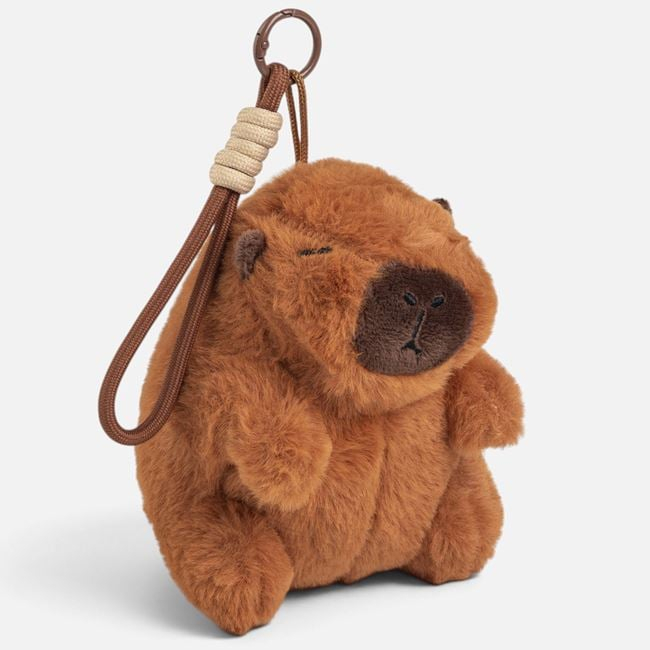 Breloc Charm Capybara din Pluș Maro, 13 cm [3]