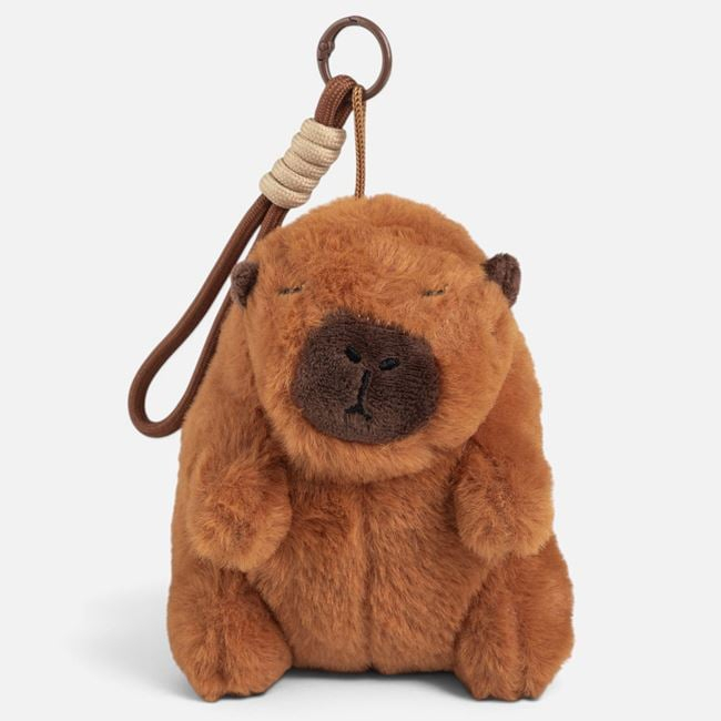 Breloc Charm Capybara din Pluș Maro, 13 cm [2]