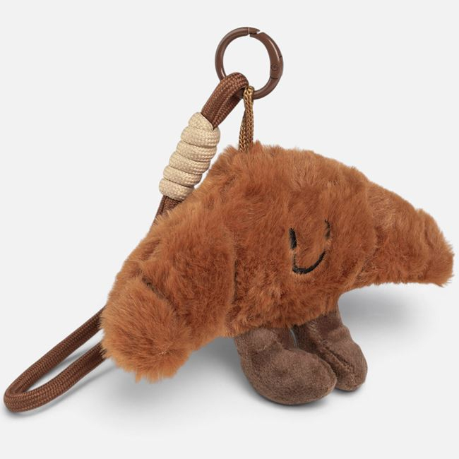 Breloc Charm Croissant din Pluș Maro, 10 cm [3]