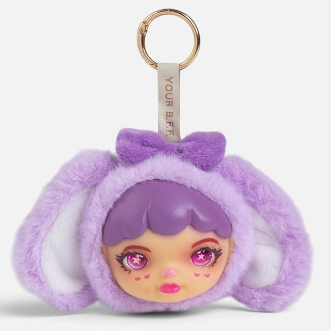 Breloc Charm Mini din Pluș Mov, 10 cm [2]